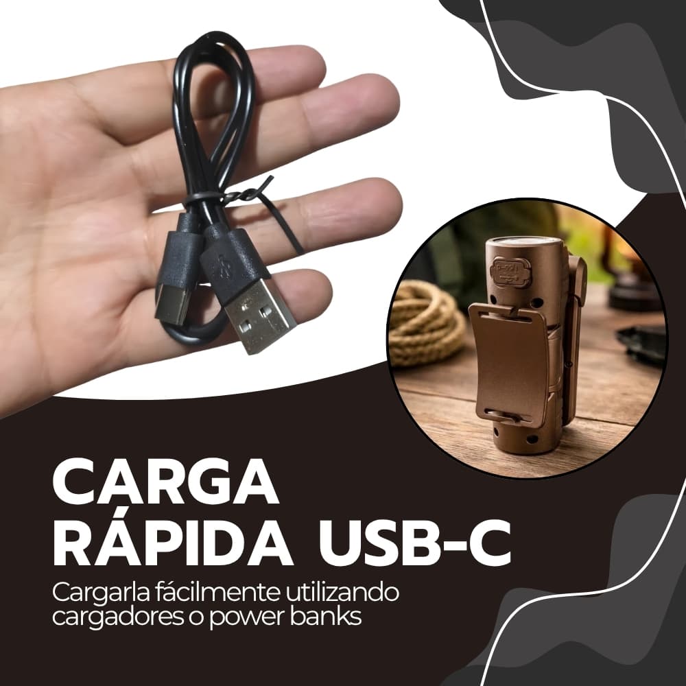 Linterna de Trabajo Recargable 20W LED con Imán y Pinza | Correa Ajustable para Cabeza | Uso Profesional y Camping | Novystor — imagen 7