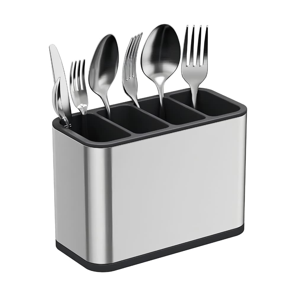 Organizador de Cubiertos Escurridor Cocina Acero Inoxidable — imagen 11