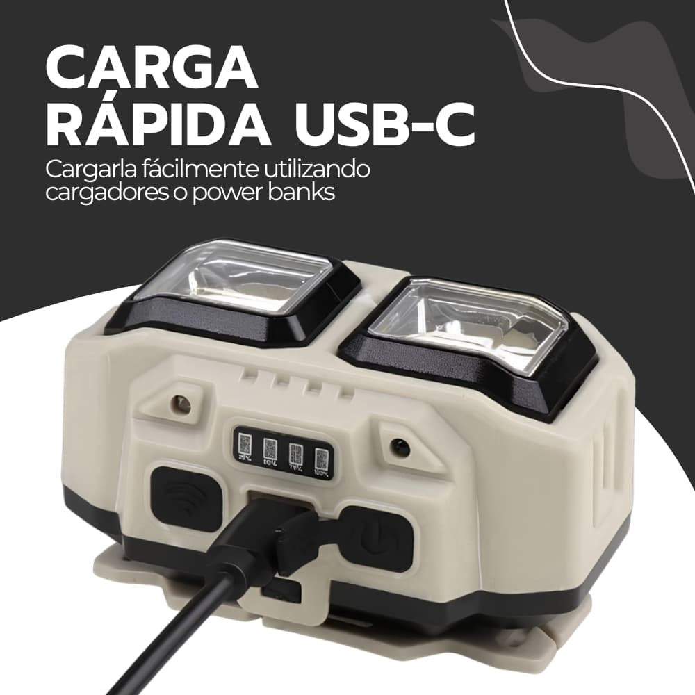 Linterna de Cabeza Recargable 600 Lúmenes | 3 Modos de Luz y Zoom Ajustable | 6 Horas de Duración con Batería | Resistente al Agua | Novystor — imagen 7