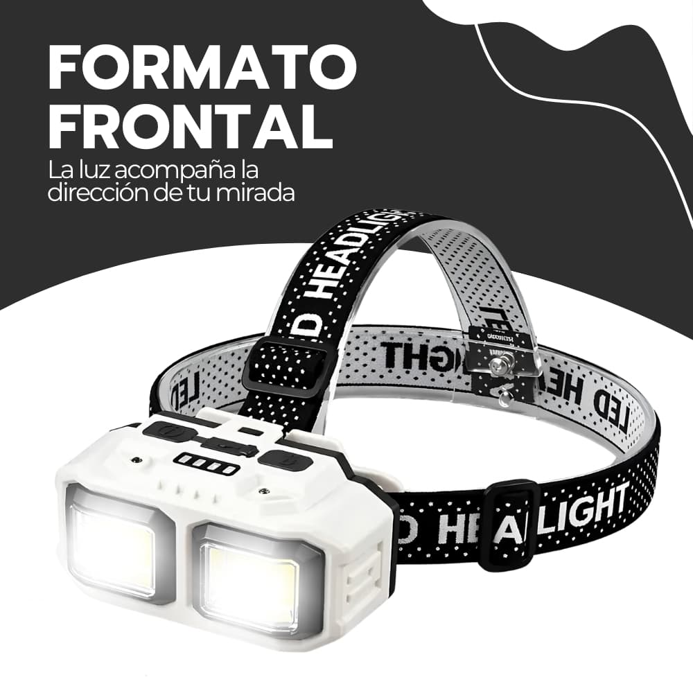Linterna de Cabeza Recargable 600 Lúmenes | 3 Modos de Luz y Zoom Ajustable | 6 Horas de Duración con Batería | Resistente al Agua | Novystor — imagen 8