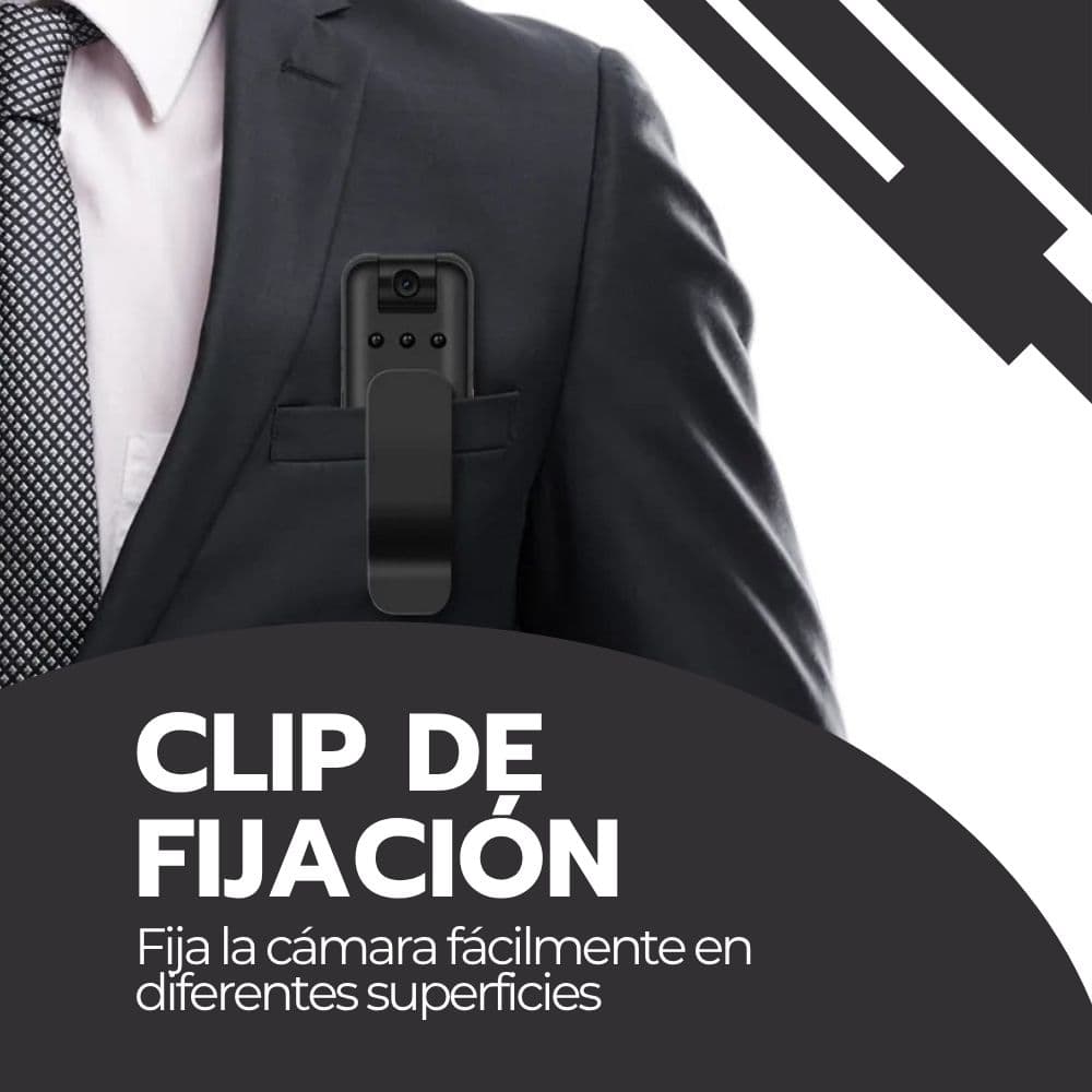 Cámara de Video Portátil M8 HD WiFi con Clip – Grabadora Compacta para Monitoreo Remoto y Transmisión en Directo | Novystor — imagen 10