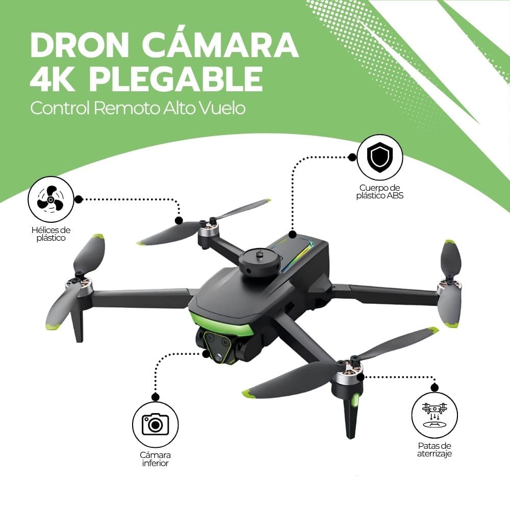 Dron Cámara 4K Brushless Plegable Con Control Remoto — imagen 3