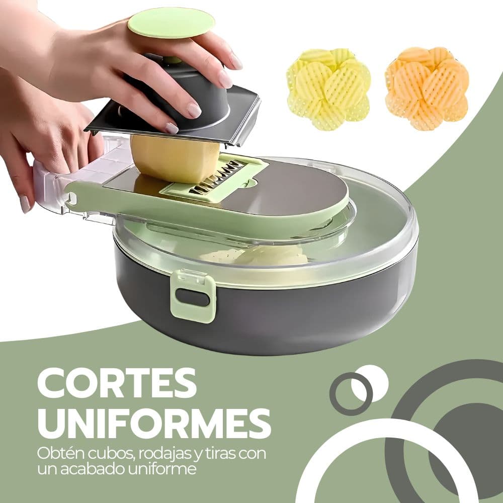 Picadora De Verduras 9 en 1 Cortador Multifuncional — imagen 7