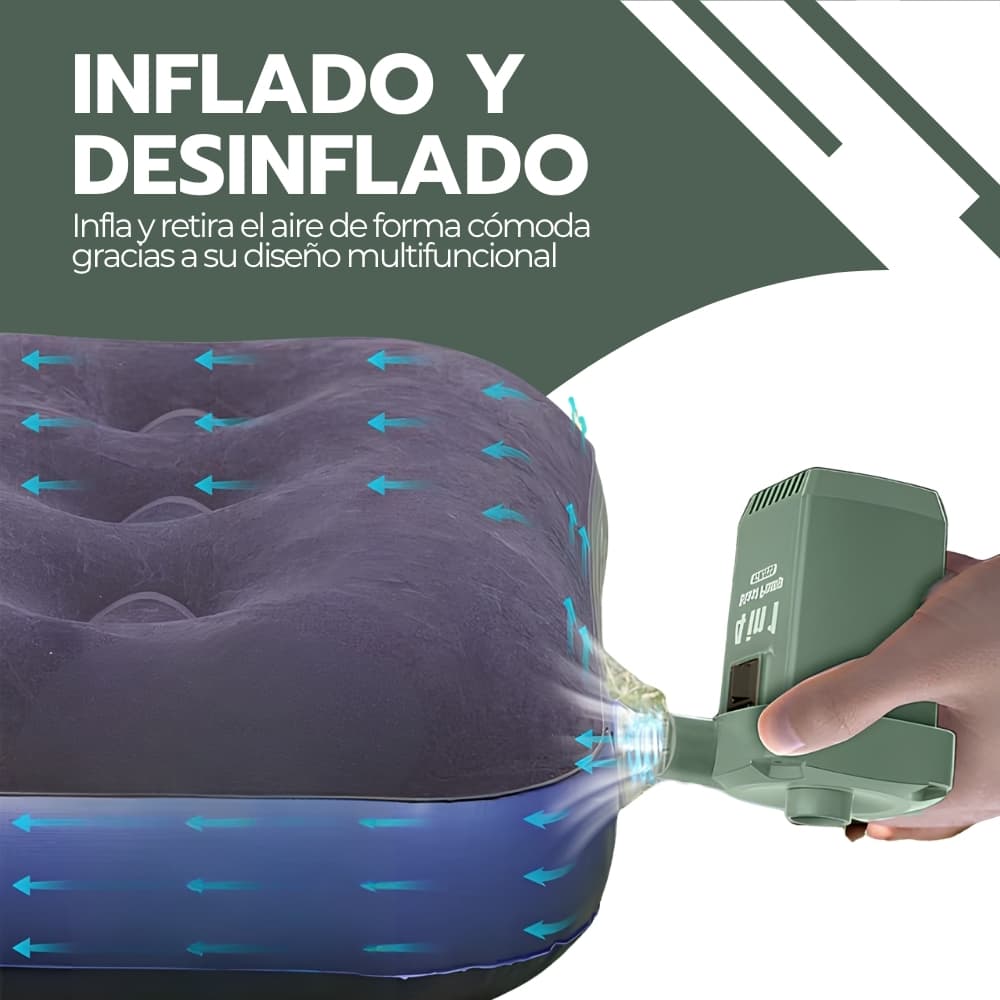 Inflador Eléctrico Portátil para Neumáticos, Colchones y Globos | Recargable USB-C con 300 L/min y 3 Boquillas Intercambiables | Novystor — imagen 6