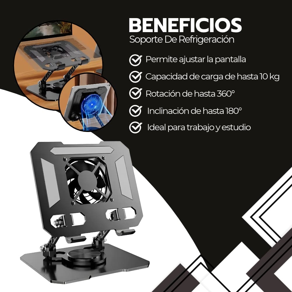 Soporte League of Legends | Base de Refrigeración Elevador para Laptop y Tablet con Ajuste de Inclinación y Rotación Metálica | Novystor — imagen 4