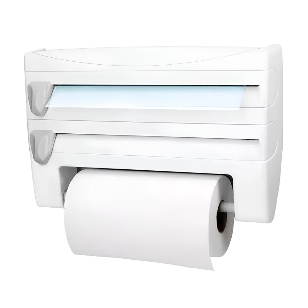 Dispensador de Papel Cocina 4 en 1 con Cuchillas para Aluminio, Film y Toalla | Organizador Multifuncional | Novystor — imagen 2