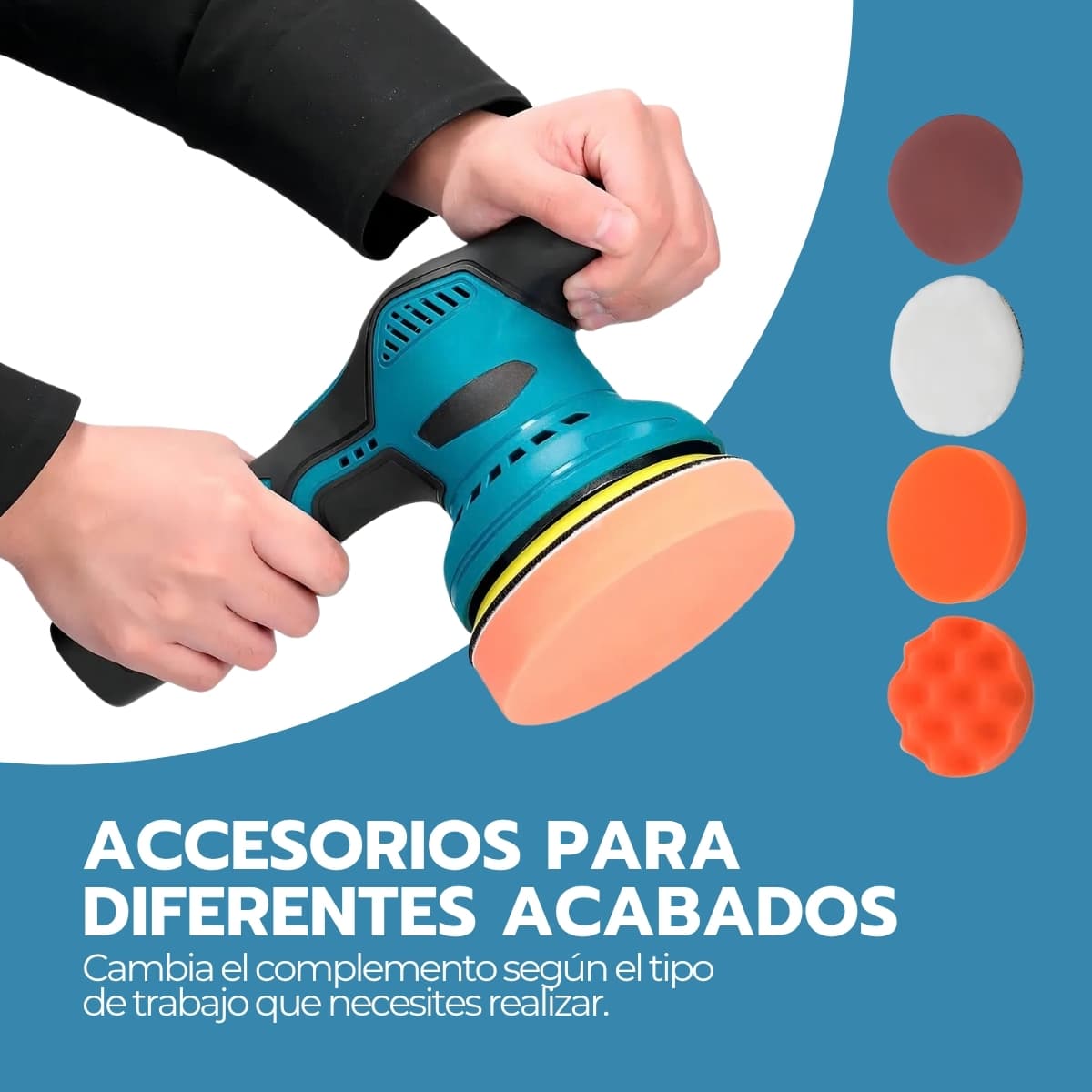 Pulidora para Auto Inalámbrica 380W | 2800-5500 RPM Regulable | Batería 1500 mAh 15V | Novystor — imagen 10