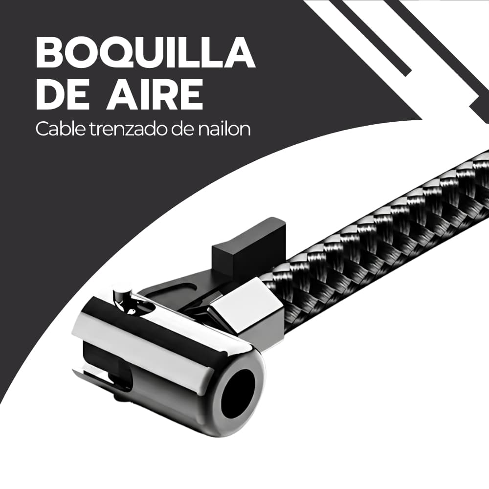 Compresor de Aire para Auto Portátil 12V | Inflador de Neumáticos 120 PSI con Manómetro y Accesorios | Compacto para Vehículo | Novystor — imagen 5