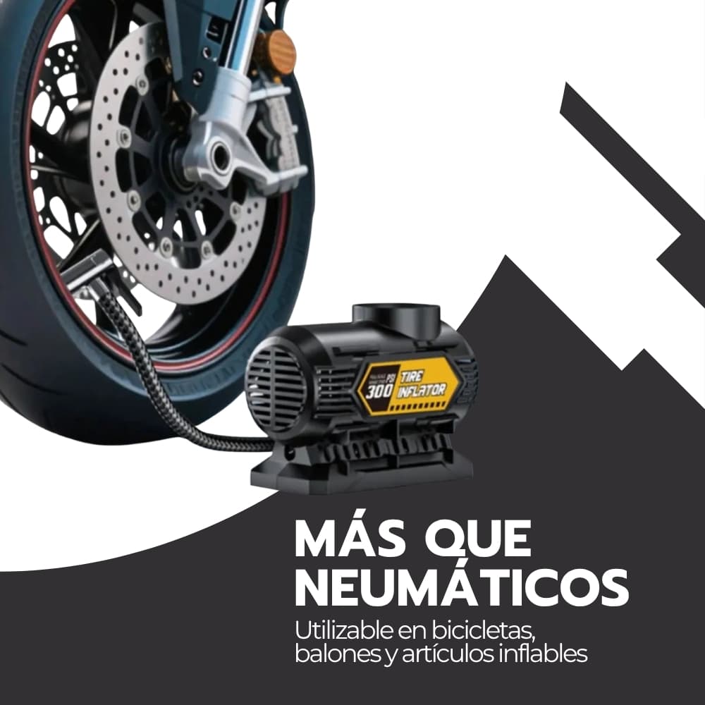 Compresor de Aire para Auto Portátil 12V | Inflador de Neumáticos 120 PSI con Manómetro y Accesorios | Compacto para Vehículo | Novystor — imagen 8