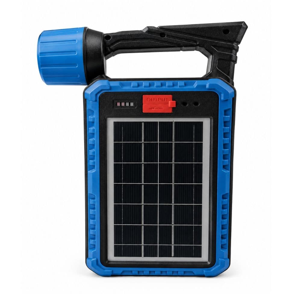 Linterna Farol LED Recargable Panel Solar Camping 5 en 1 — imagen 2