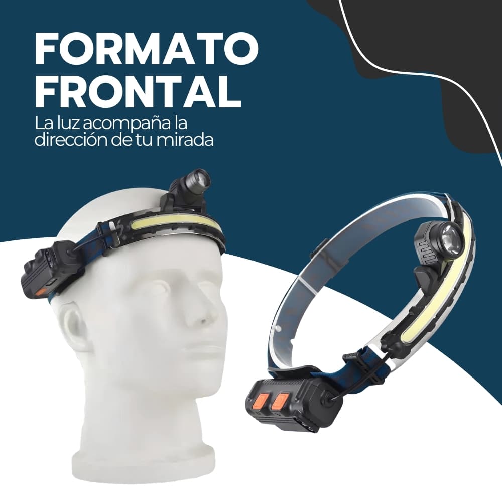 Linterna de Cabeza Recargable 5000lm W678 | Luz Fría LED Manos Libres para Camping, Ciclismo y Minería | Novystor — imagen 8