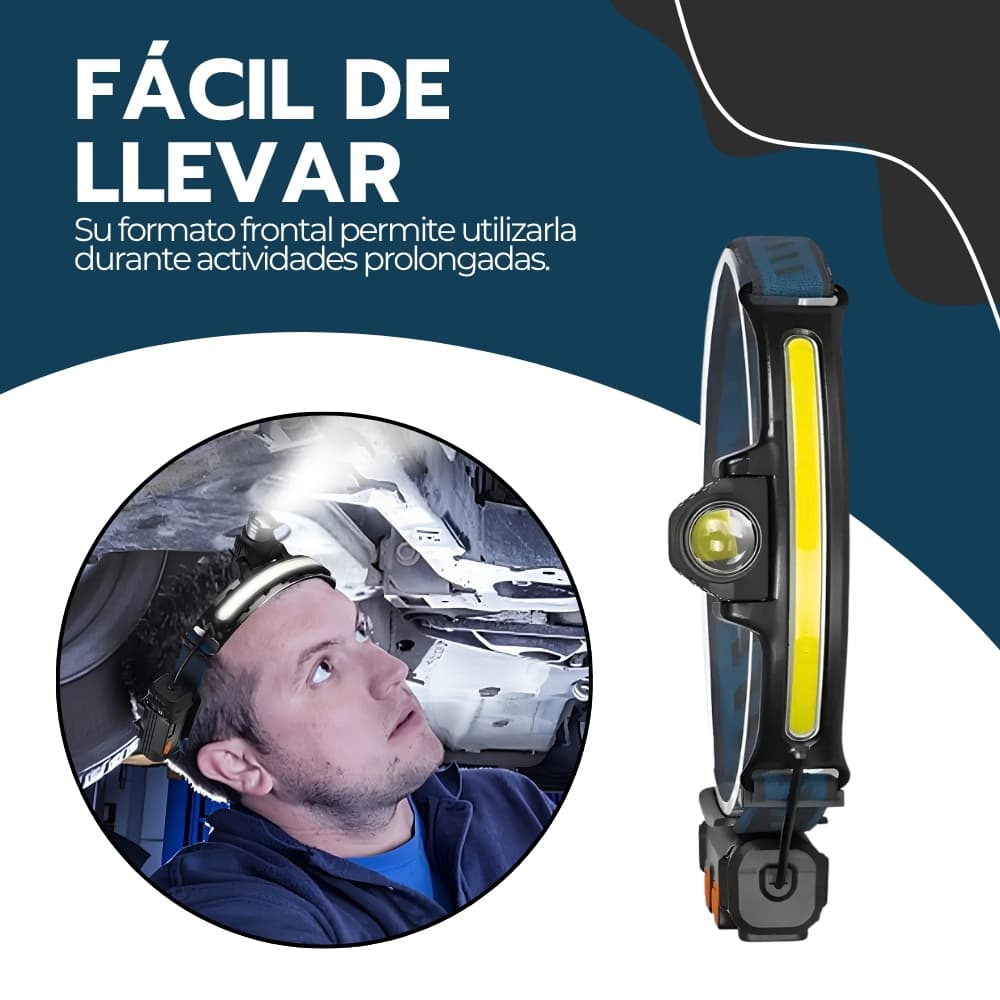 Linterna de Cabeza Recargable 5000lm W678 | Luz Fría LED Manos Libres para Camping, Ciclismo y Minería | Novystor — imagen 9