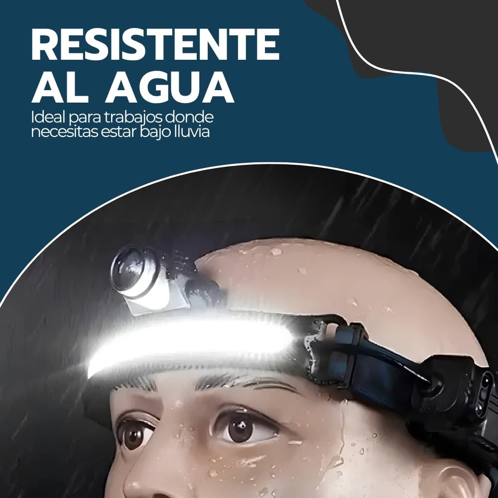 Linterna de Cabeza Recargable 5000lm W678 | Luz Fría LED Manos Libres para Camping, Ciclismo y Minería | Novystor — imagen 10