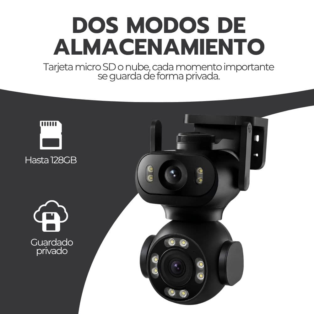 Cámara Vigilancia WiFi IA Doble Lente Movimiento PTZ — imagen 6
