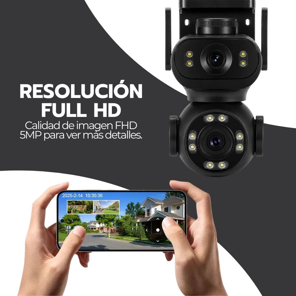 Cámara Vigilancia WiFi IA Doble Lente Movimiento PTZ — imagen 8