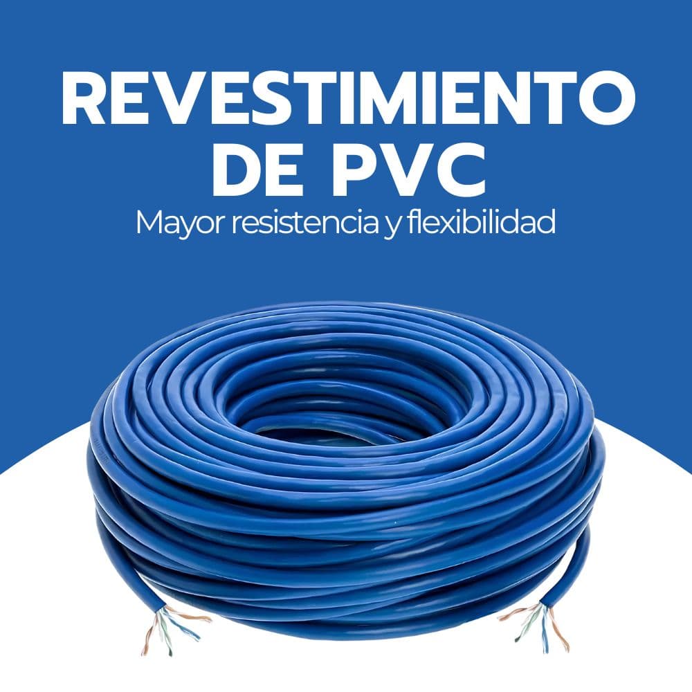 Cable de Red Cat 6 100 Metros Internet Alta Velocidad — imagen 9