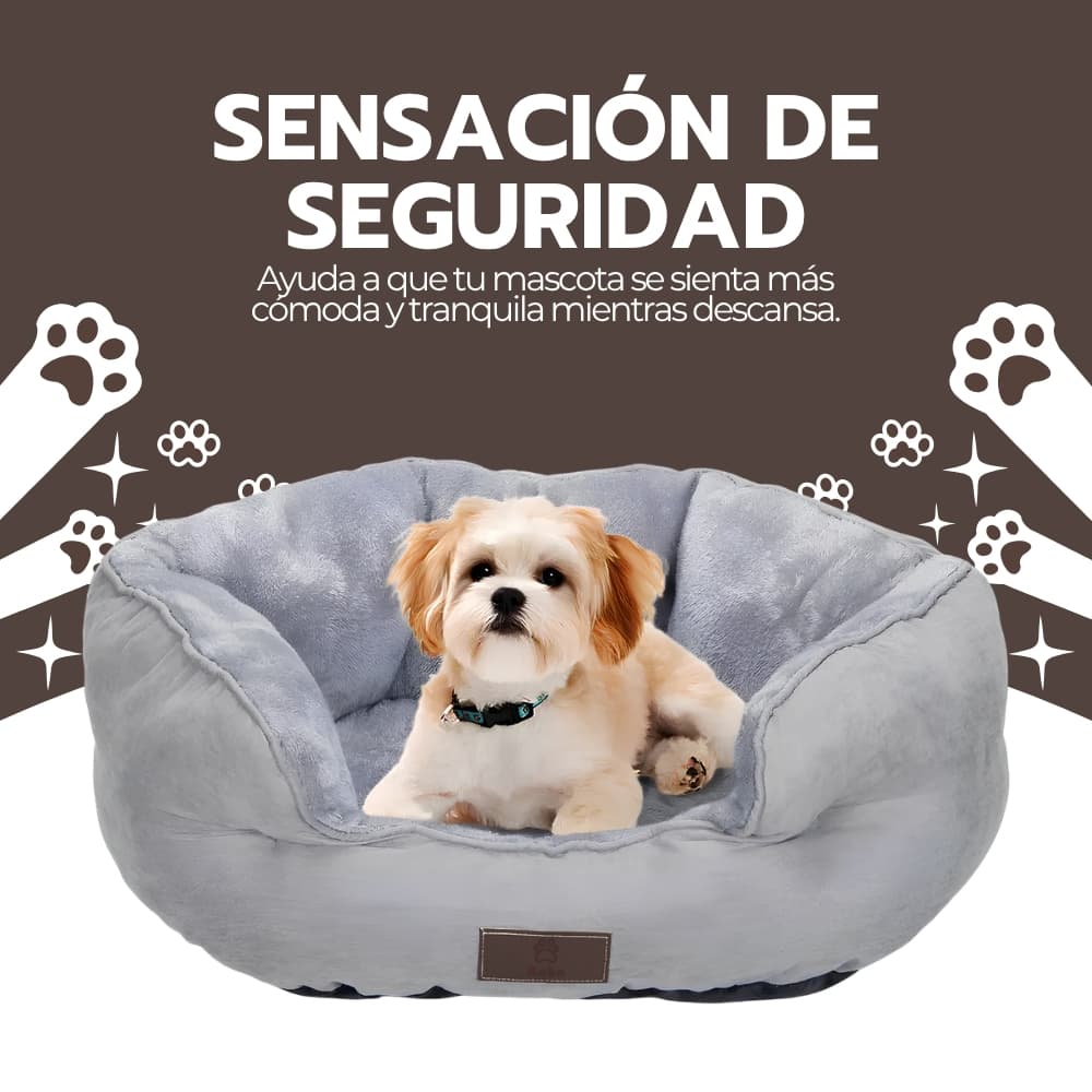 Cama antiestrés para perros y gatos | Ultrasuave y acogedora para descanso profundo | Mascotas pequeñas y grandes | Novystor — imagen 9