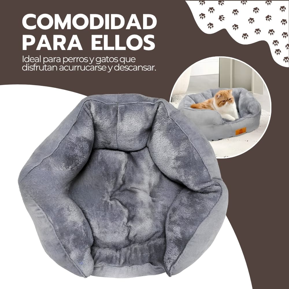 Cama antiestrés para perros y gatos | Ultrasuave y acogedora para descanso profundo | Mascotas pequeñas y grandes | Novystor — imagen 10