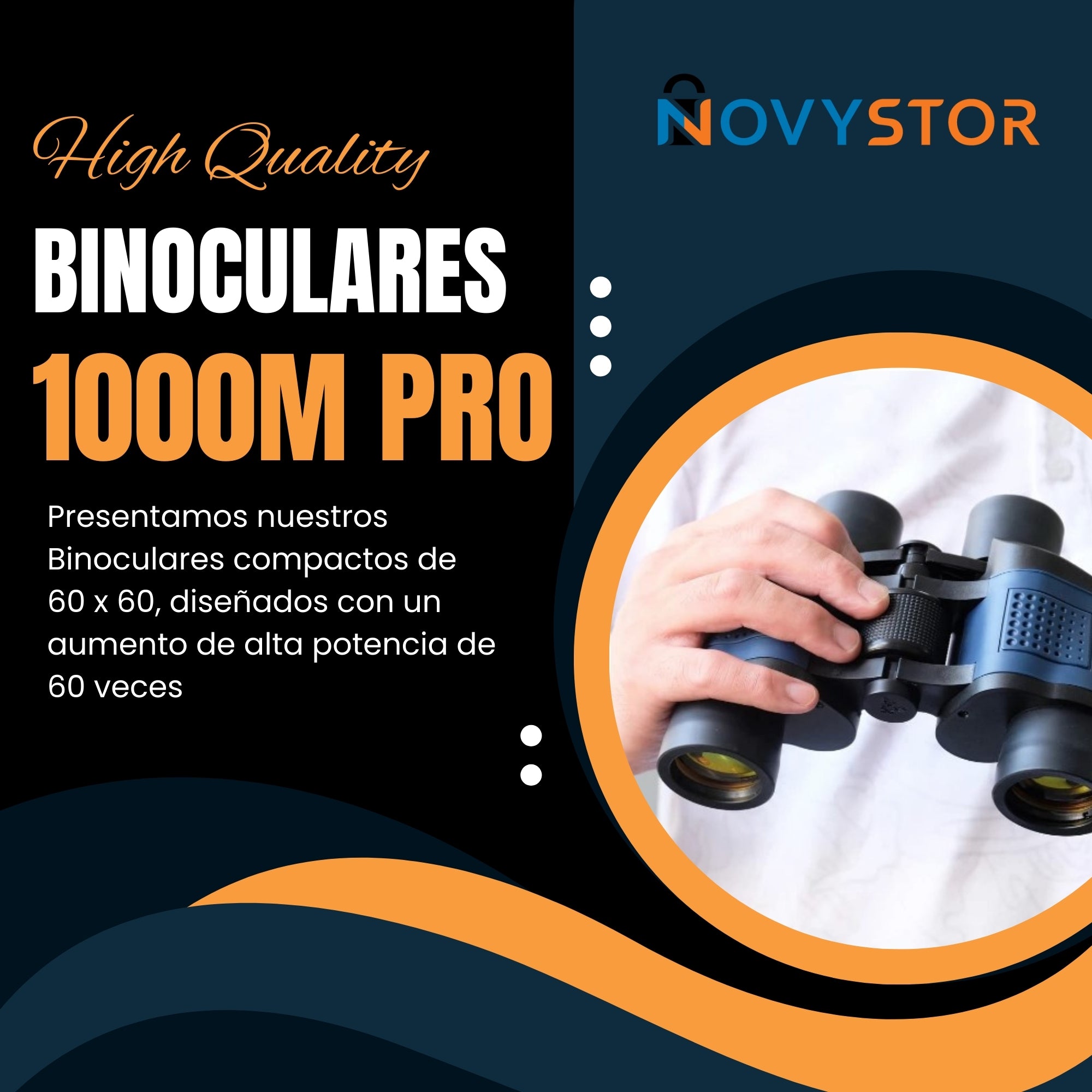 Binoculares Profesionales 60x60 Caza Binocular 1000m Pro