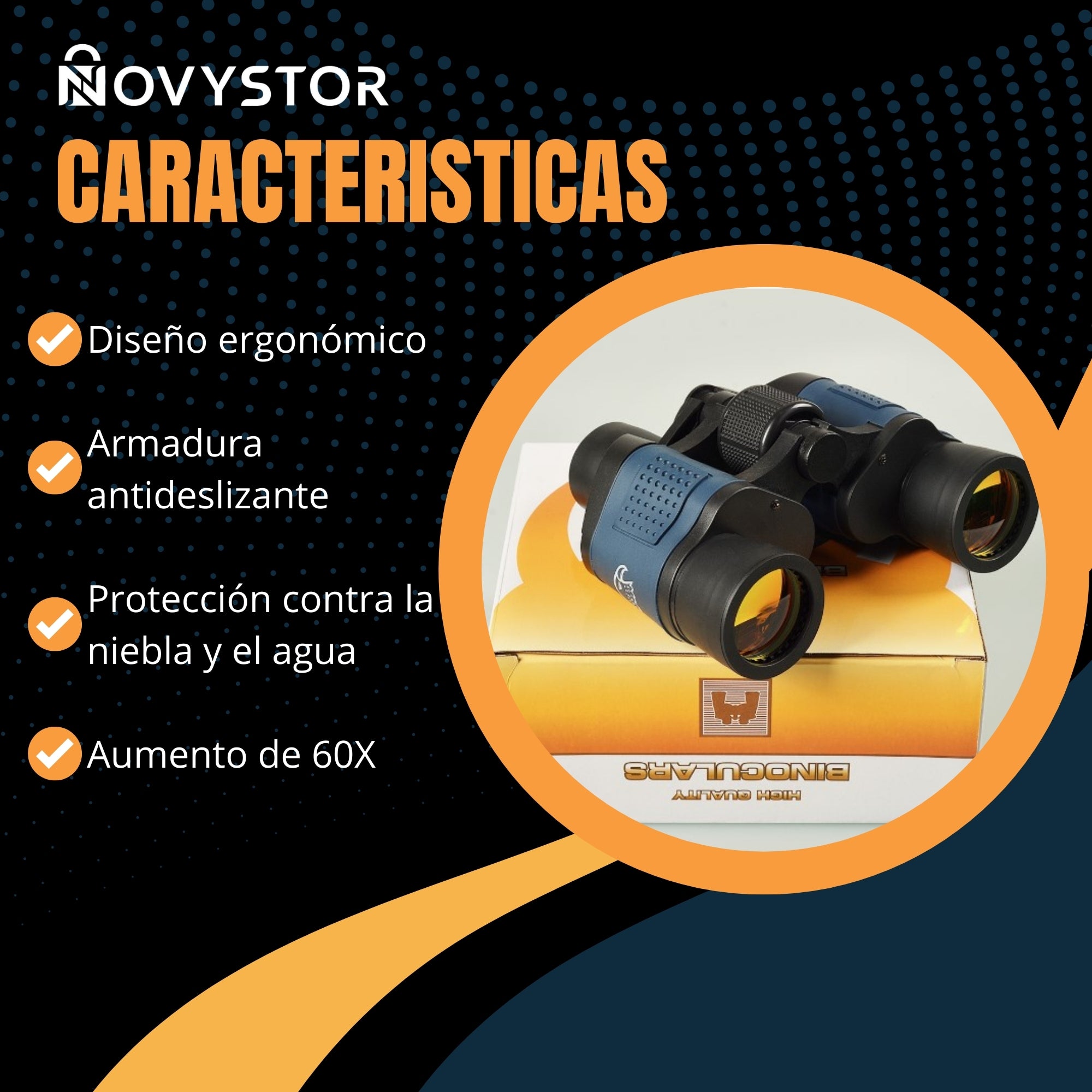 Binoculares Profesionales 60x60 Caza Binocular 1000m Pro