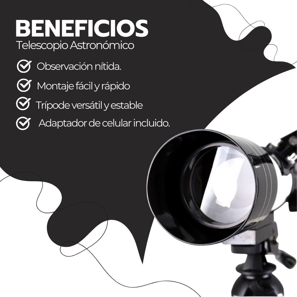 Telescopio Astronómico Profesional Monocular F30070m