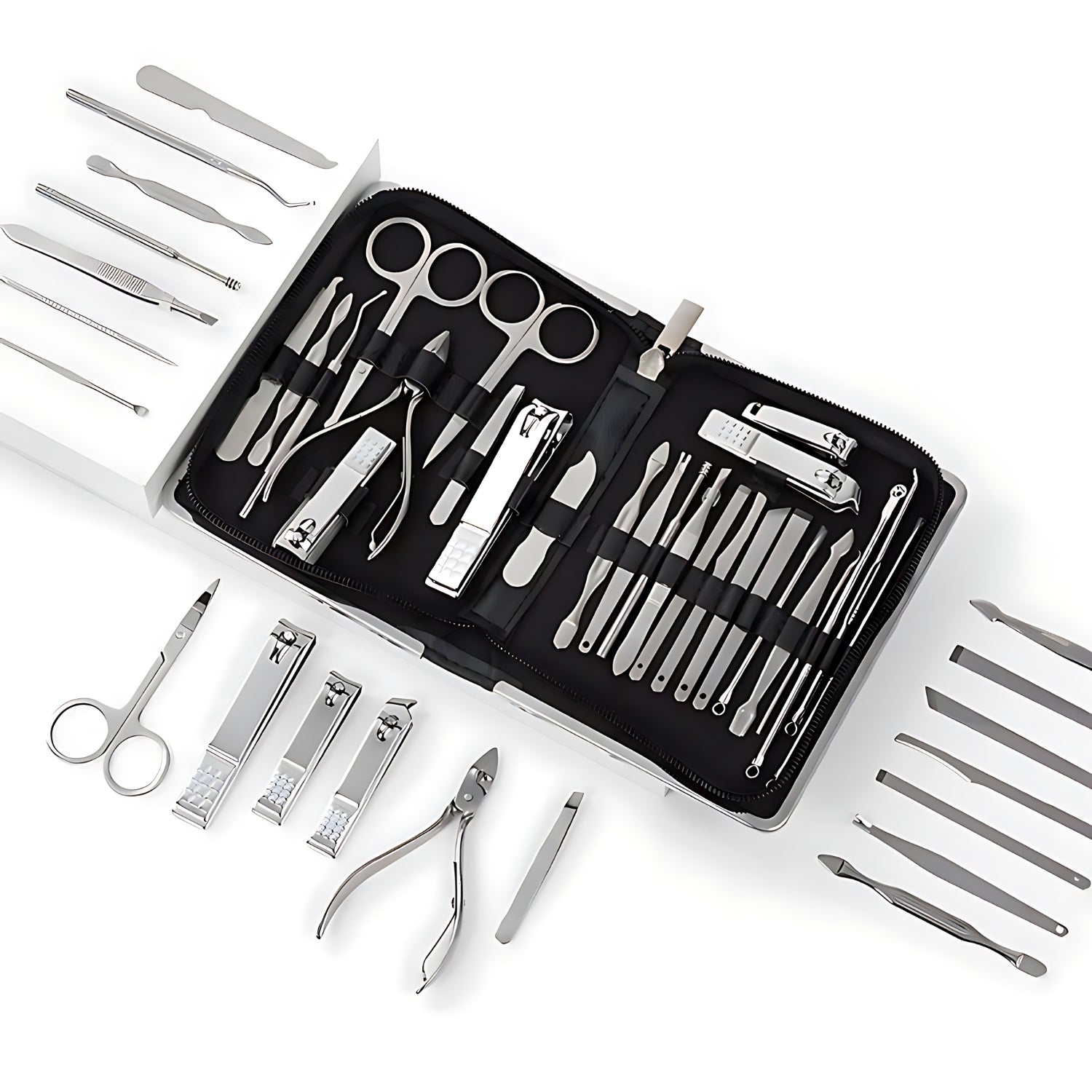 Set Herramientas Manicure Pedicura Kit Uñas 26 Piezas