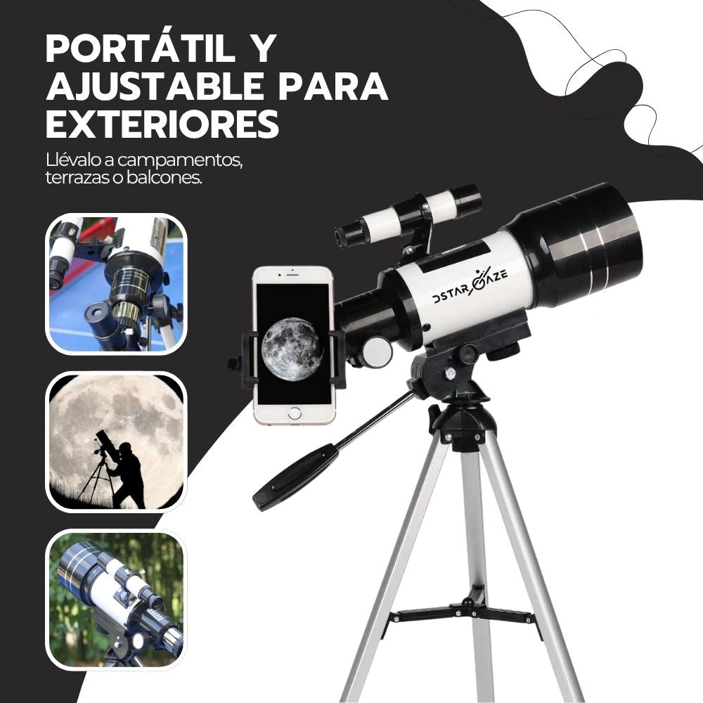 Telescopio Astronómico Profesional Monocular F30070m