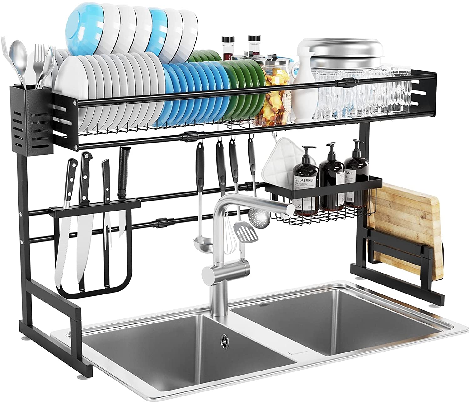 Escurridor De Platos Secado Multiuso Acero Inoxidable 85cm