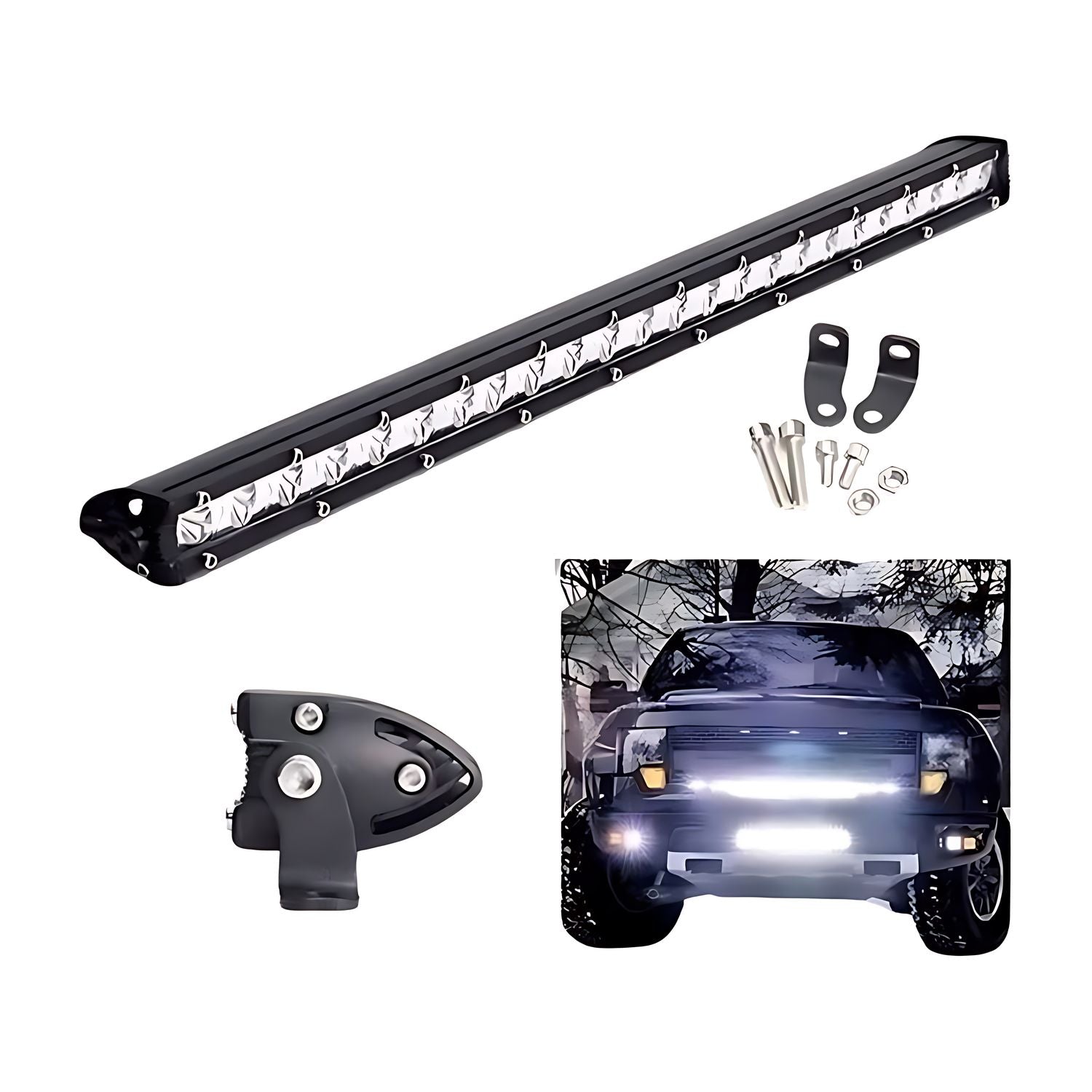 Pack X2 Barra Led Neblinero 72w para Auto 4x4 - 65 Cm