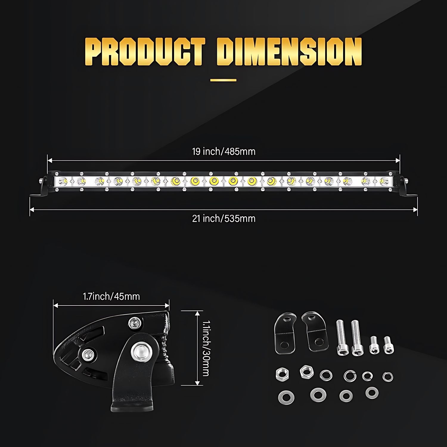 Pack X2 Barra Led Neblinero 72w para Auto 4x4 - 65 Cm