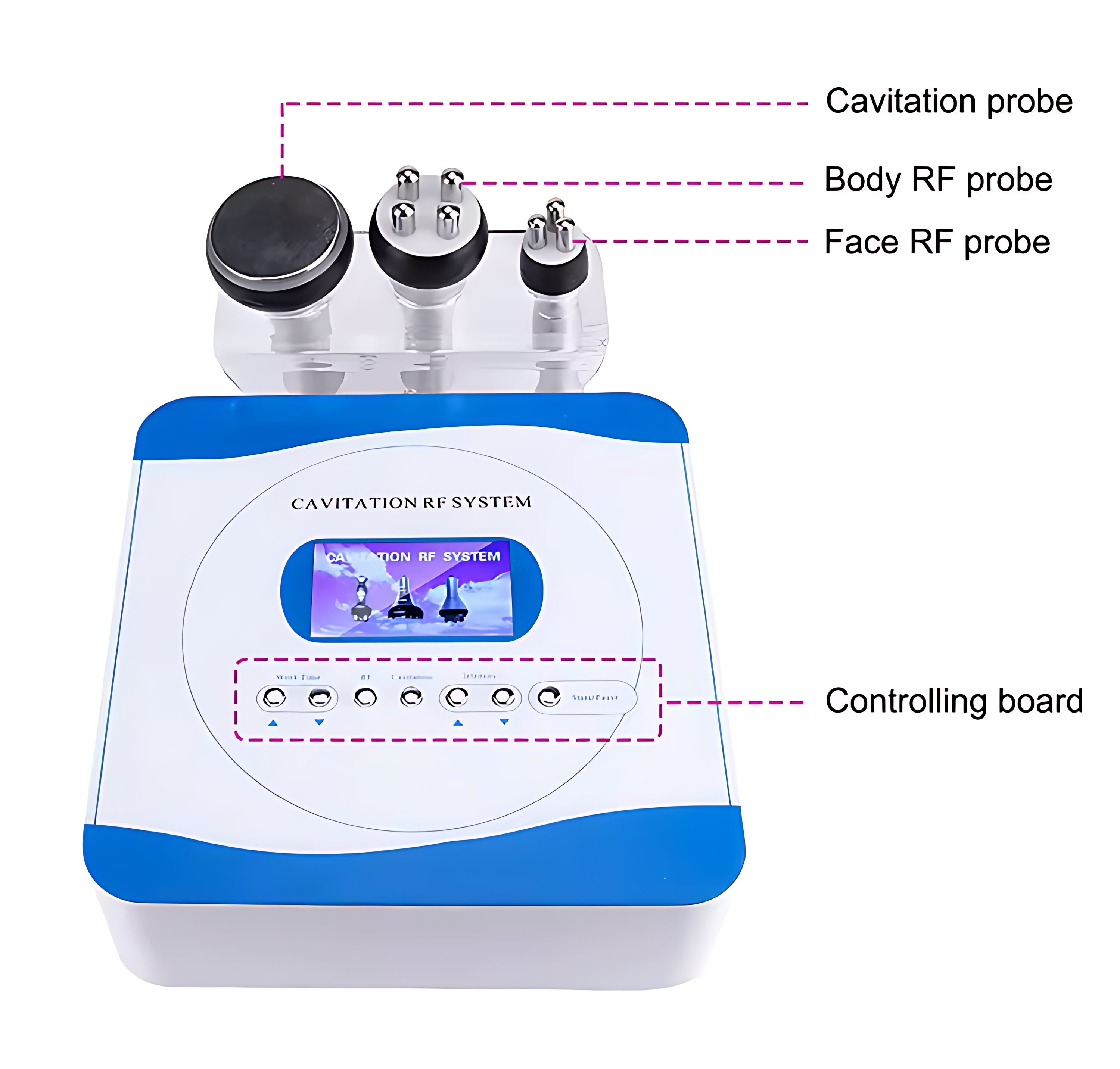 Maquina Cavitación Radiofrecuencia Facial Y Corporal 3 En 1