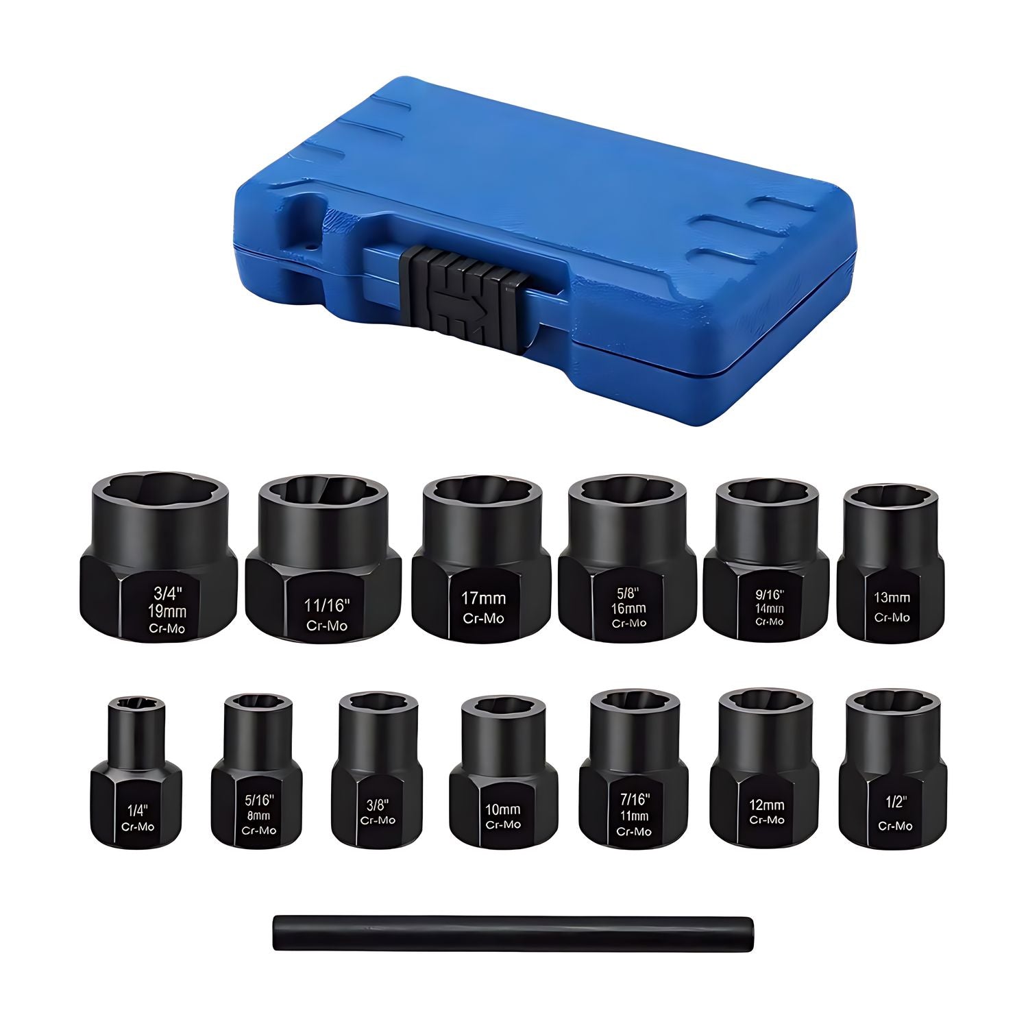 Kit De Dados Herramientas Juego Dados Extractores 1/4 A 19mm