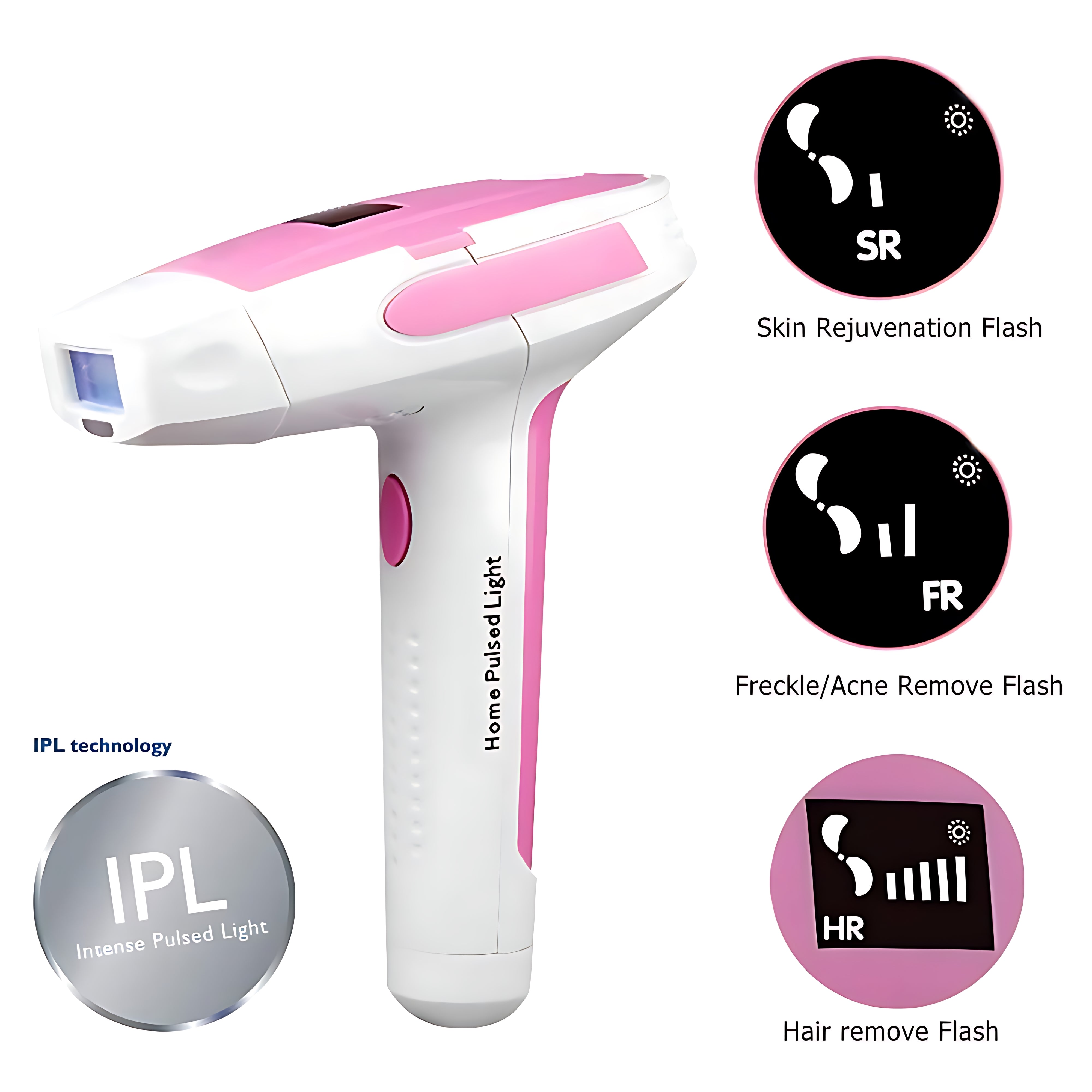 Depiladora Láser Ipl Anti Acne Anti Age 3 En 1