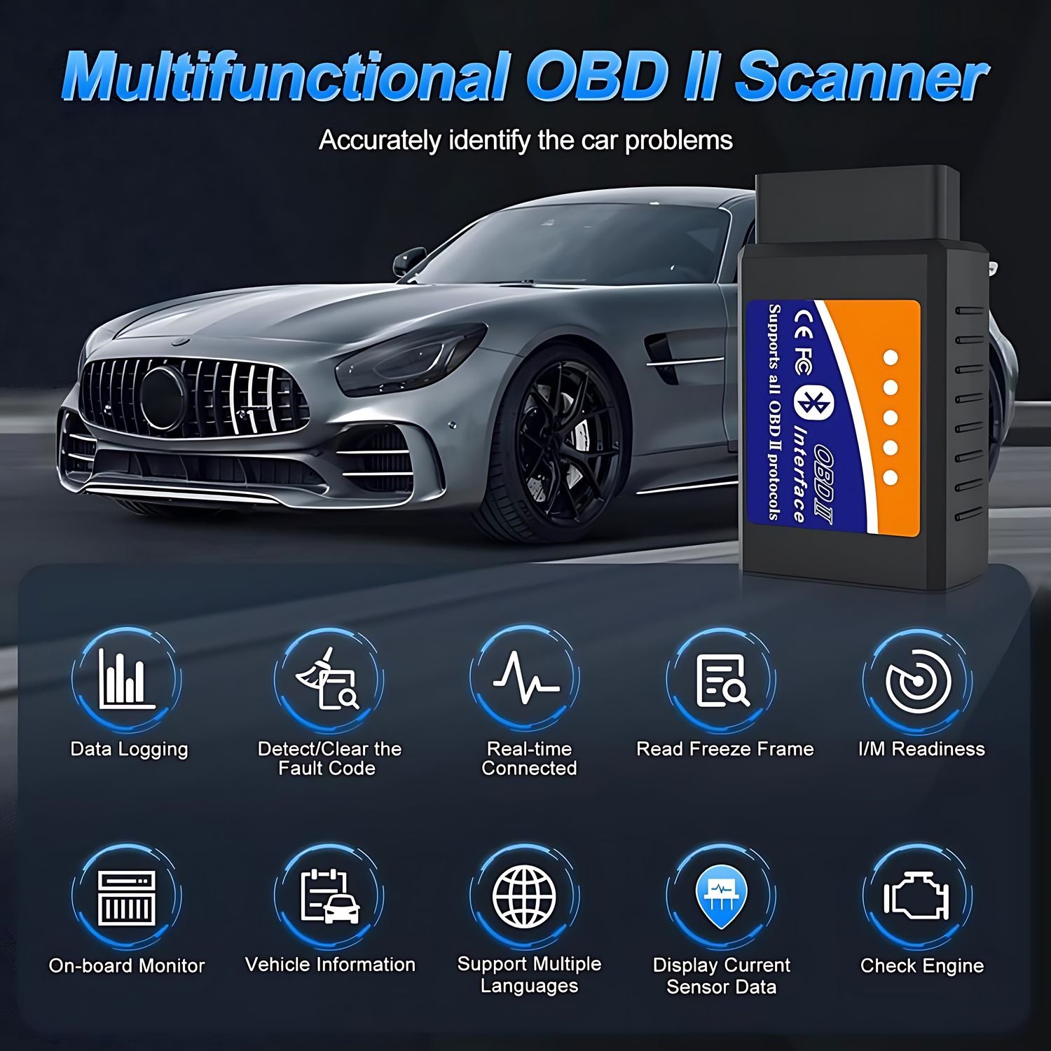 Escaner Obd2 Wifi Elm327 Scanner Para (ios) / Android Multi