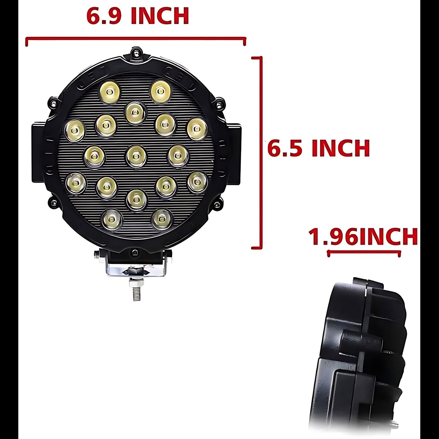 Foco Luz Led Neblinero 17 Led 51w Offroad 4x4