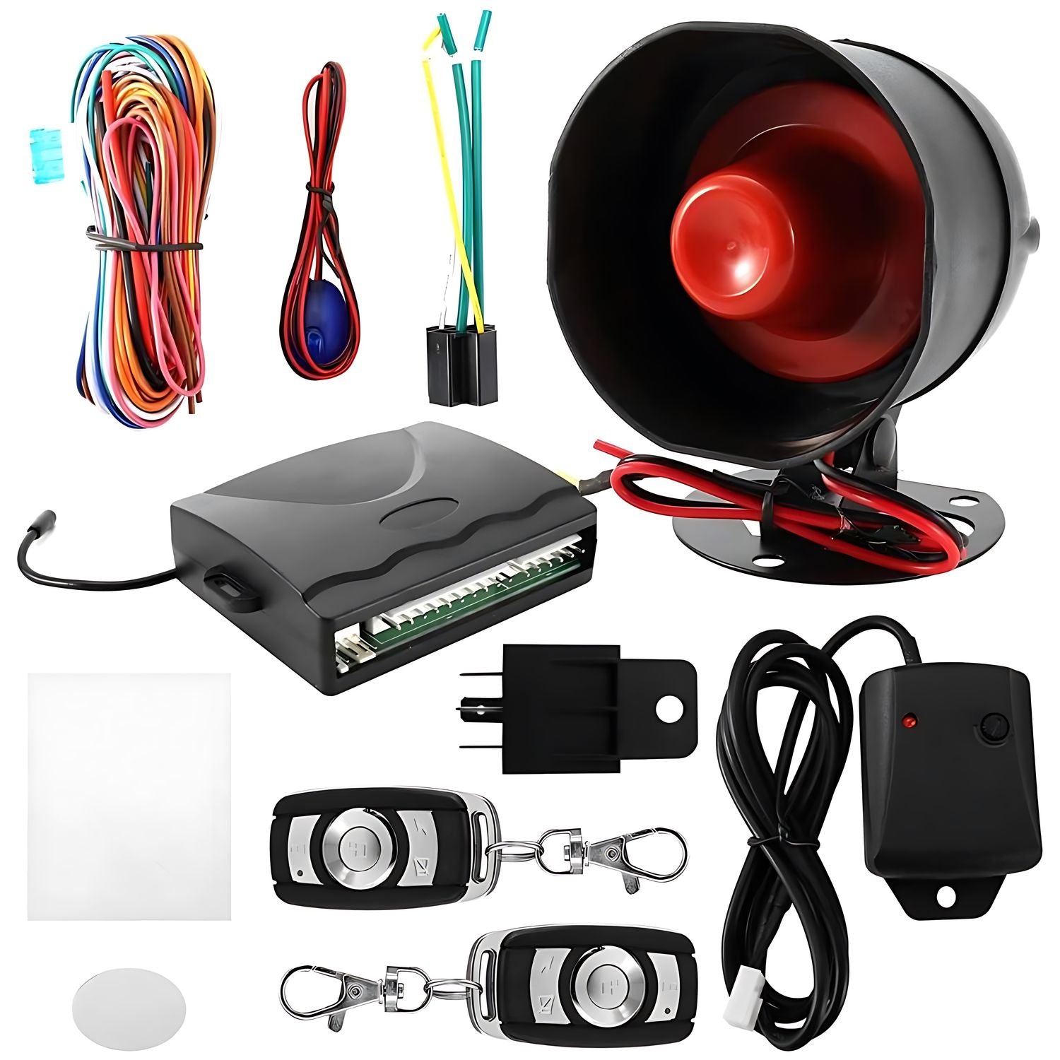 Kit Alarma De Auto Sistema AntiRobos Seguridad + 2 Mandos