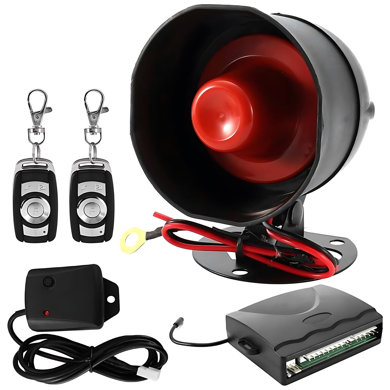 Kit Alarma De Auto Sistema AntiRobos Seguridad + 2 Mandos