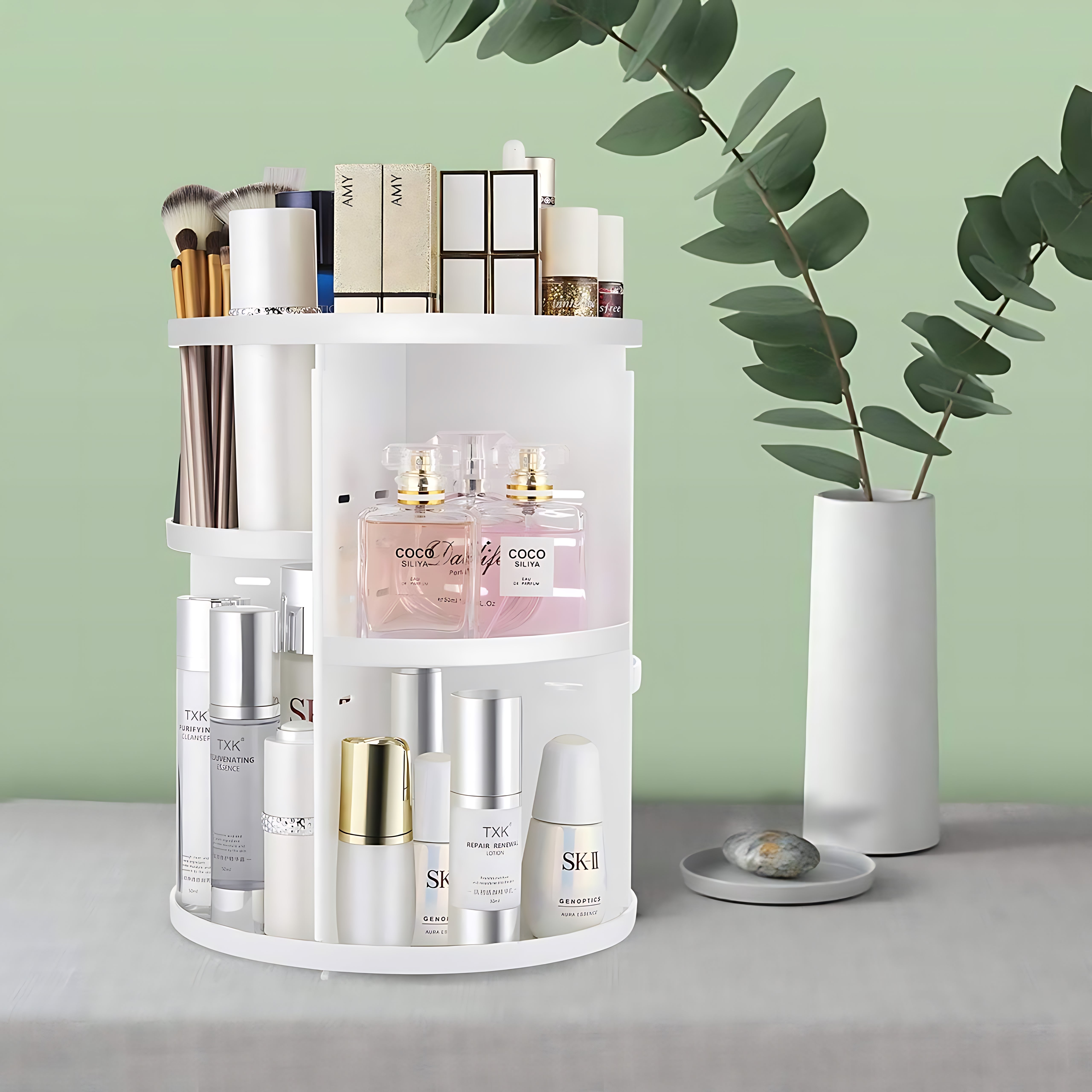 Organizador De Maquillaje Cosmetiquero Giratorio 360 Grados