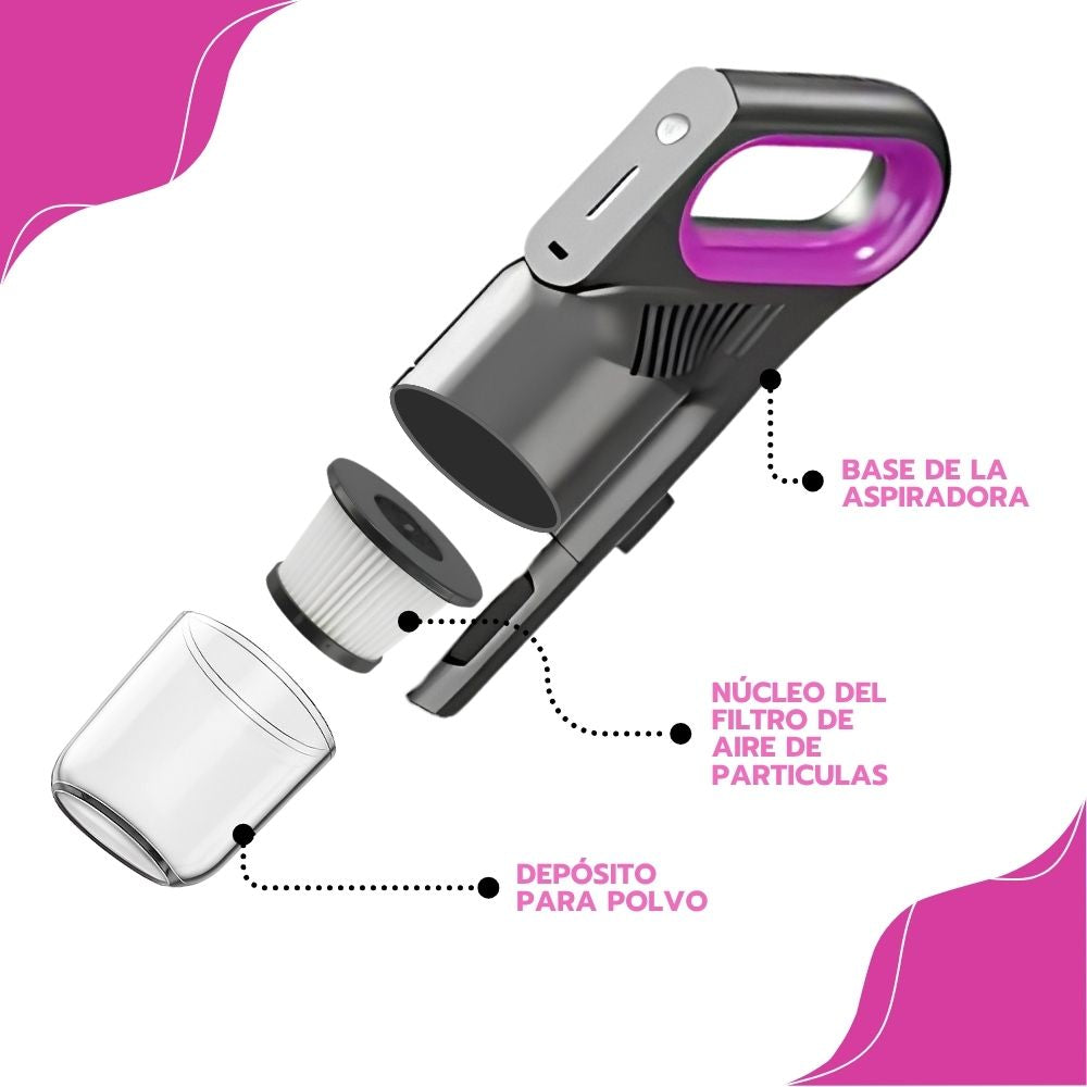 Aspiradora Inalámbrica 3 en 1 Mano y Vertical 120W