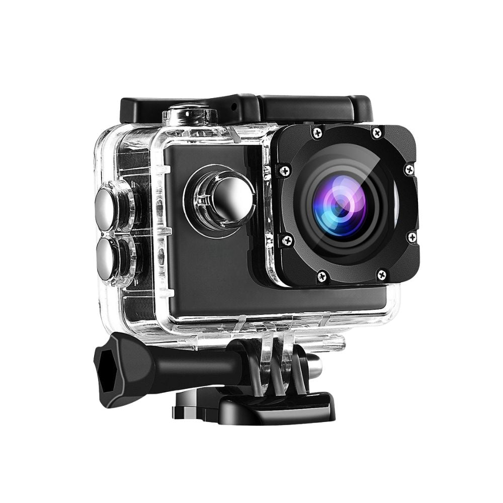 Cámara de Acción Deportiva Full HD Sumergible Gran Angular