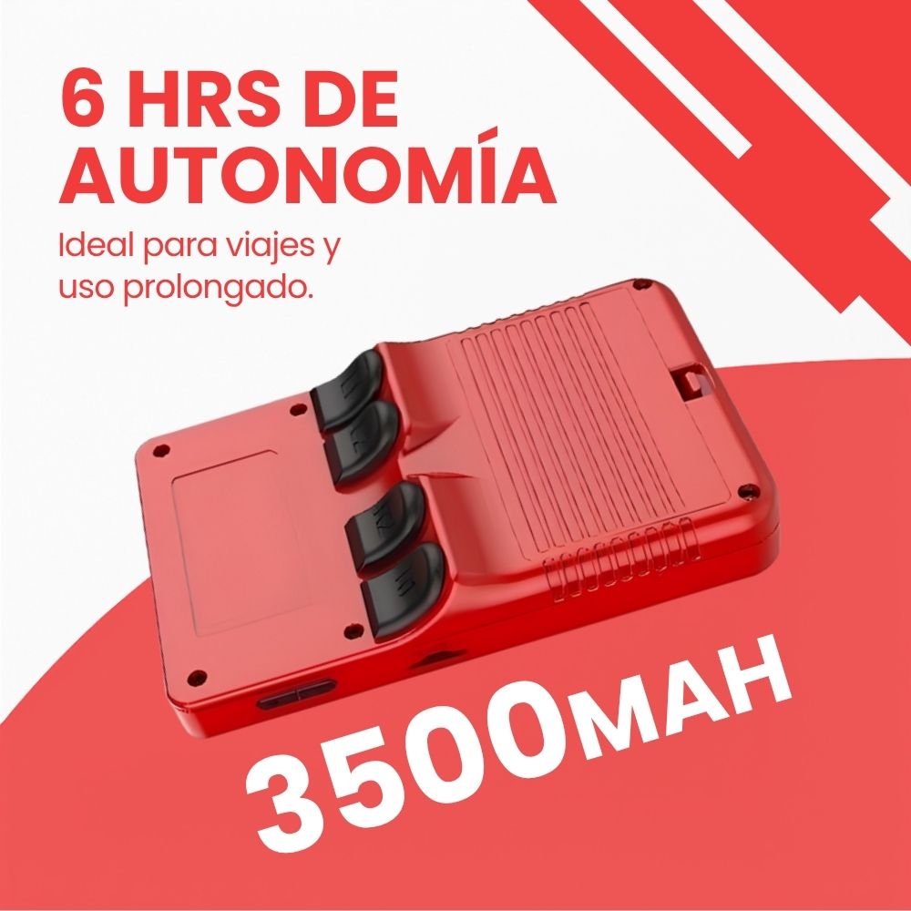 Consola Retro Portátil R36S 64GB WiFi +10000 Juegos Rojo