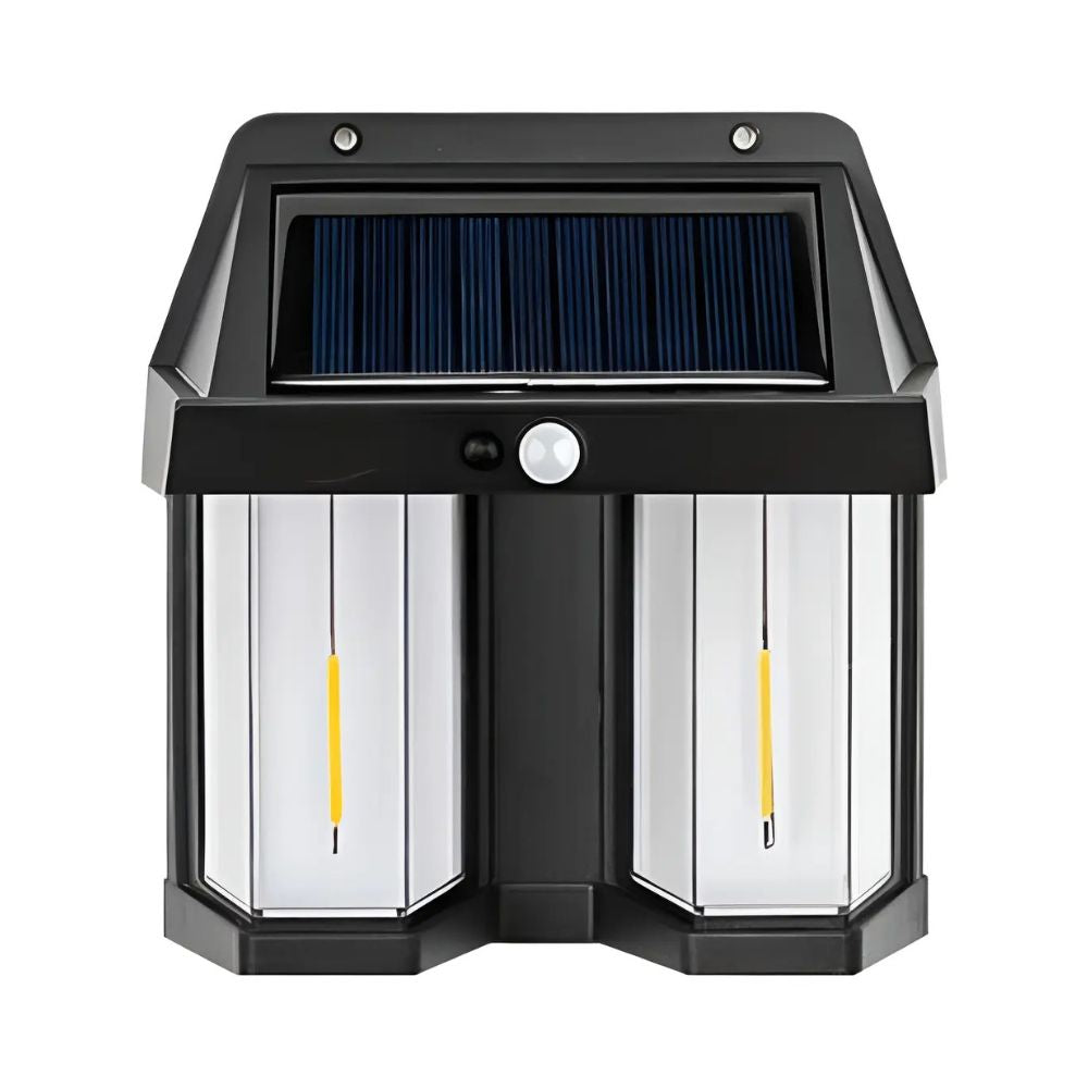 Lámpara Solar Doble LED Sensor Movimiento Exterior IP65