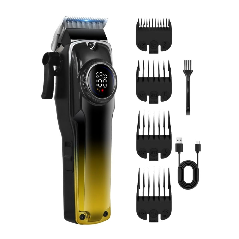 Cortadora De Pelo Digital Pantalla LCD Recargable USB Pro