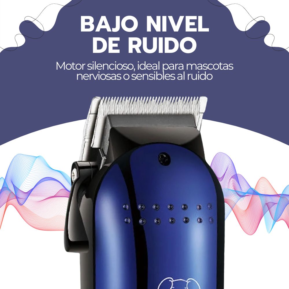 Kit Máquina Cortadora de Pelo Profesional para Mascotas