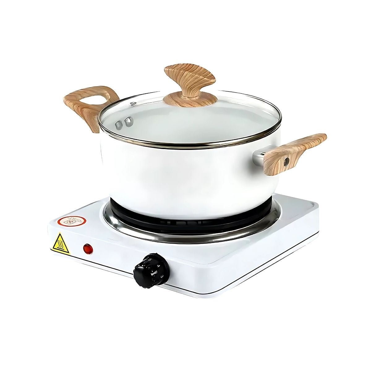 Cocinilla Eléctrica Portátil 1 Plato 155mm Acero Inox