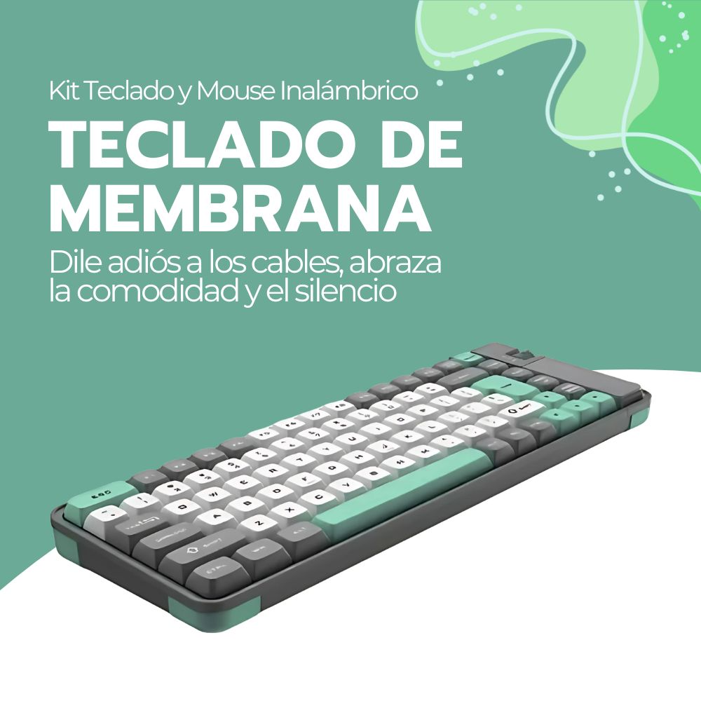 Kit Teclado Y Mouse Inalámbrico Bluetooth USB-C Recargable