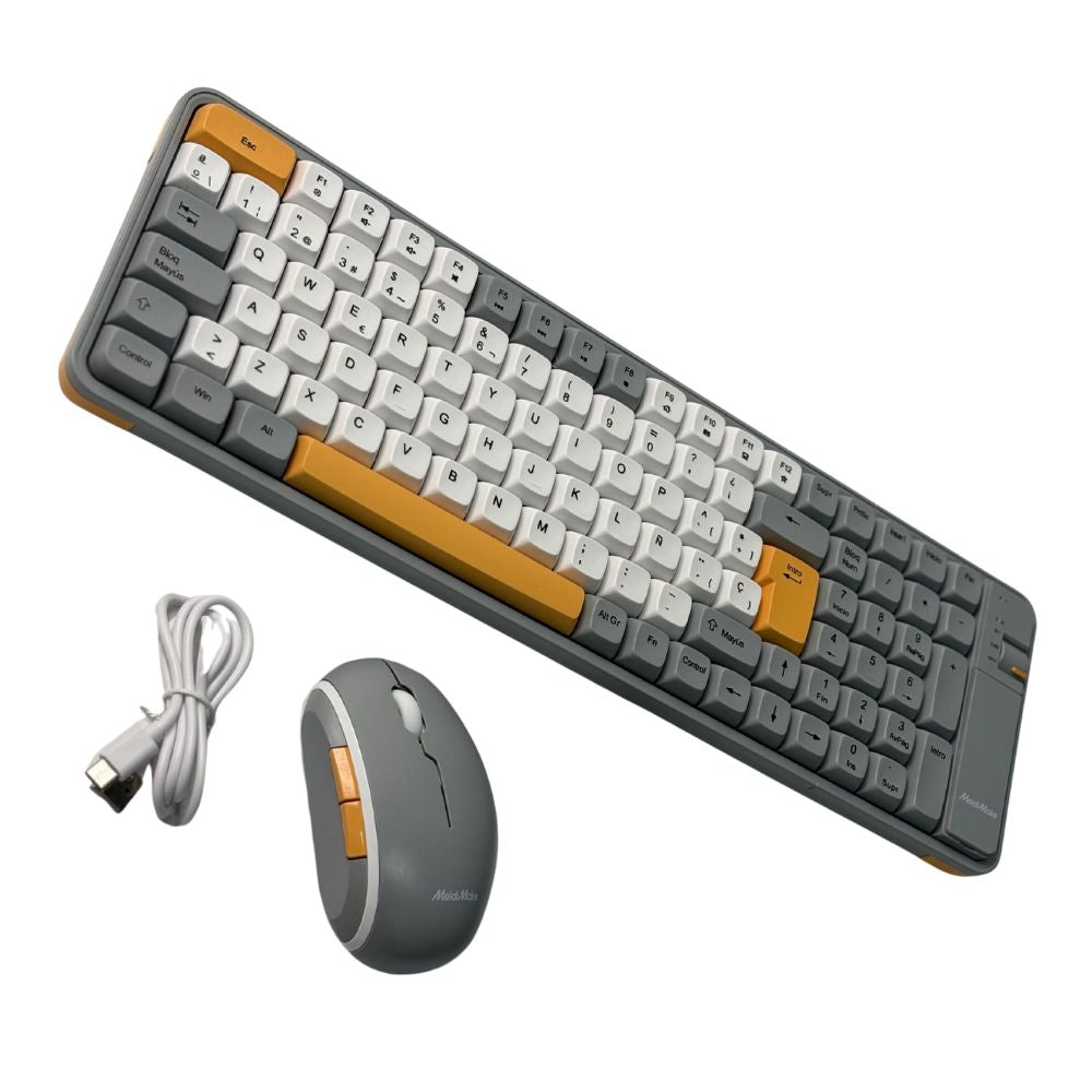 Kit Teclado y Mouse Inalámbrico Numérico Bluetooth USB