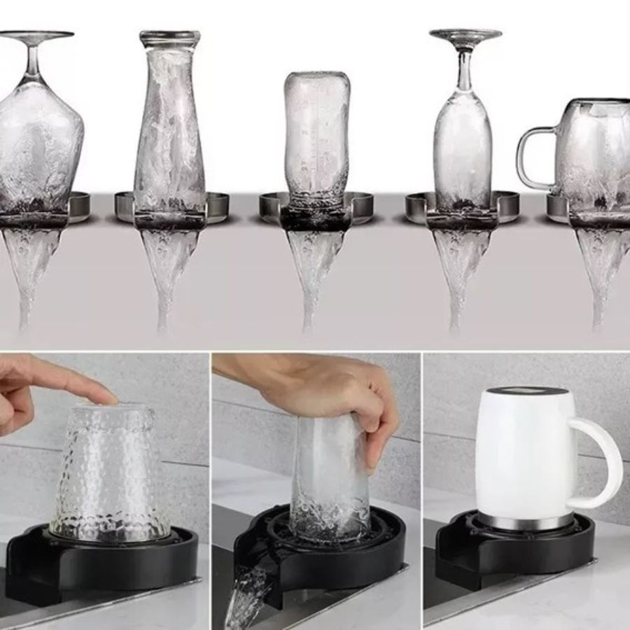 Lavador Limpiador Automático Para Vasos Tazas Copa Cocina