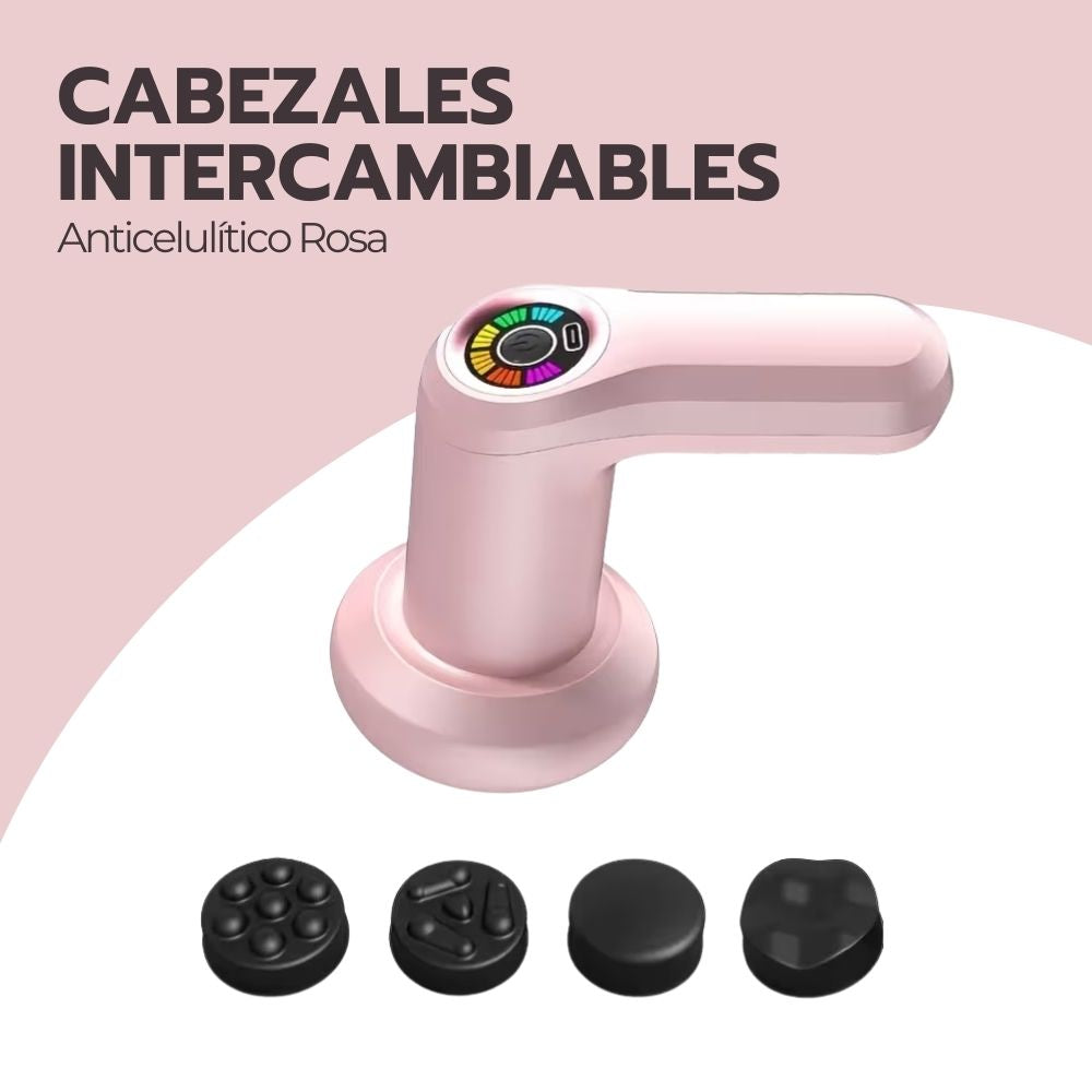 Masajeador Eléctrico Corporal Anticelulítico Rosa