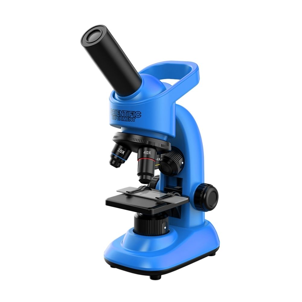 Microscopio Educativo 16000X con Accesorios de Ciencia Azul
